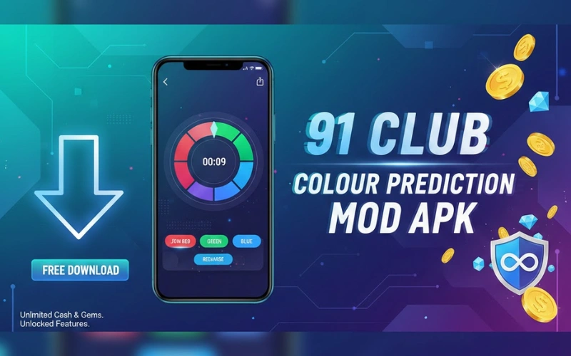 colour prediction mod apk at 91 Club featured image