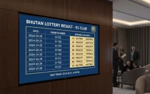 bhutan lottery result chart at 91 Club featured image